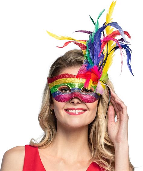 Boland Oogmasker Venice Arcobaleno Multi Volwassenen Showgirl