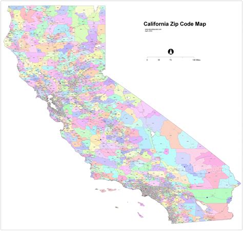 California Zip Code Map - Printable Maps