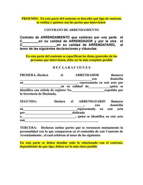 Contrato De Arrendamiento Ejemplos Formatos 2023 Tecnogeek