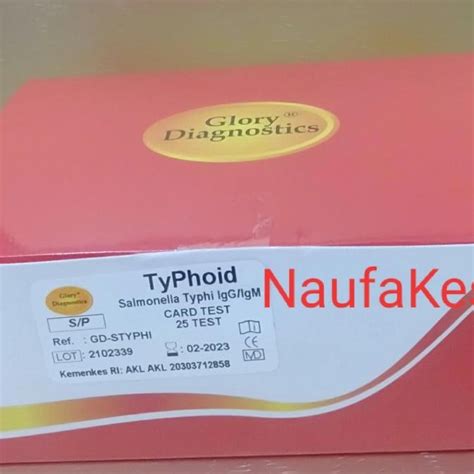 Jual Typhoid Igg Igm Salmonella Typhi Glory Diagnostics Shopee