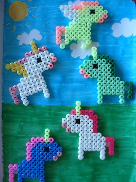 Unicorns Hama Beads Design Iron Beads Perler Bead Patterns