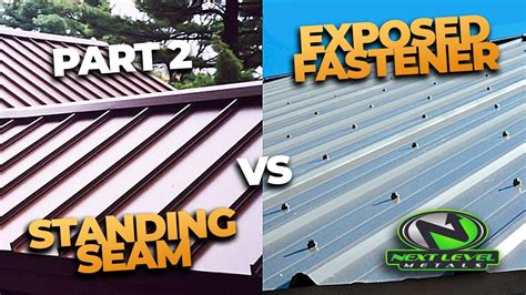 Comparing Types Of Metal Roofing Standing Seam Vs Exposed Off