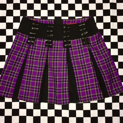 Pastel Goth Plaid Skirt At Emil Bentley Blog