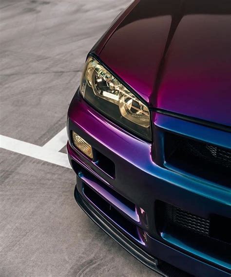 Midnight Purple Skyline R34 Wallpapers Img Solo