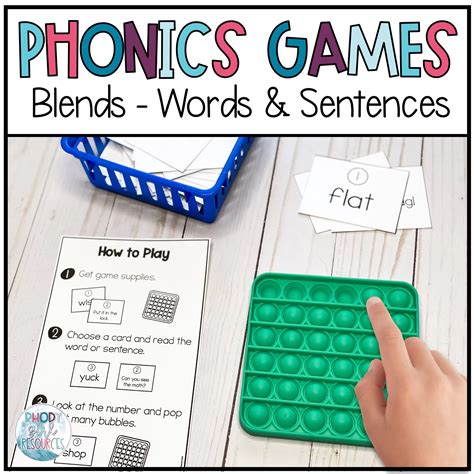 Phonics Games Blends Rhody Girl Resources