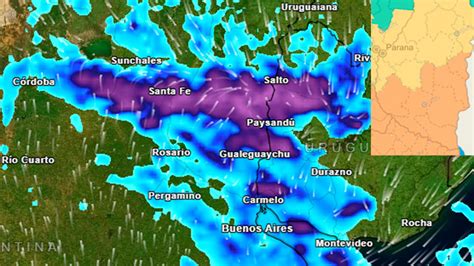 Tormentas emitieron alerta amarilla y naranja para Entre Ríos Elonce