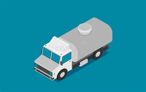 Isometric Gas Tank Truck Stock Illustrations 696 Isometric Gas Tank