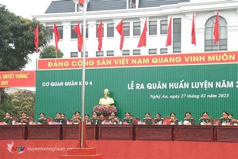 Quân khu 4 ra quân huấn luyện năm 2023 Đài phát thanh và truyền hình