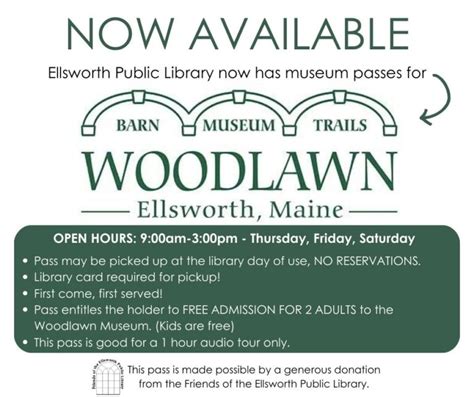 Woodlawn Pass Ellsworth Public Library Ellsworth Me