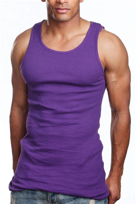 Apparel99 Mens 6 Pack Tank Top A Shirt 100 Cotton Ribbed