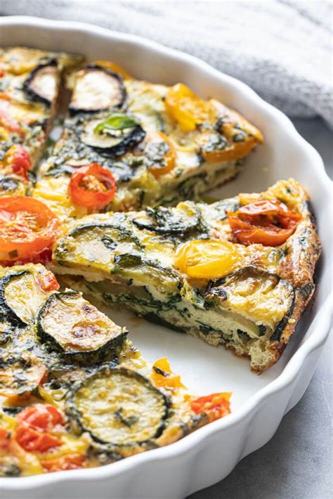 Crustless Garden Vegetable Quiche Gluten Free Dairy Free Savory