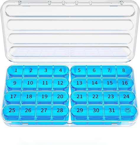 Amazon Zoksi Monthly Pill Organizer Times A Day Day Pill Box