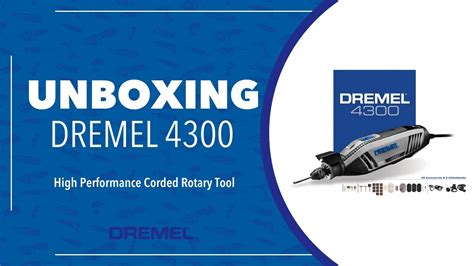 Unboxing Dremel 4300 High Performance Corded Rotary Tool YouTube