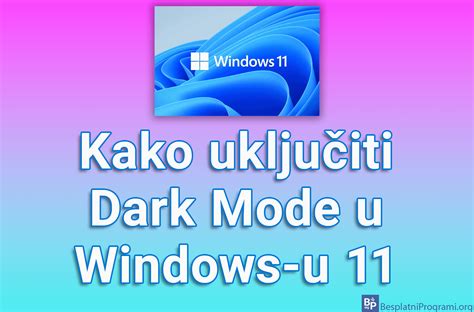 Kako Uklju Iti Dark Mode U Windows U