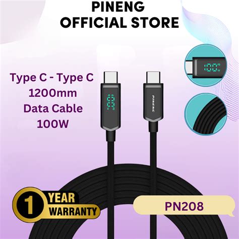 Pineng Pn Pd Led Display Usb Type C To Type C Cable A Quick Charge