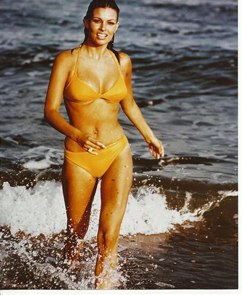 Raquel Welch Sexy Yellow Bikini On Beach Refrigerator Magnets Size