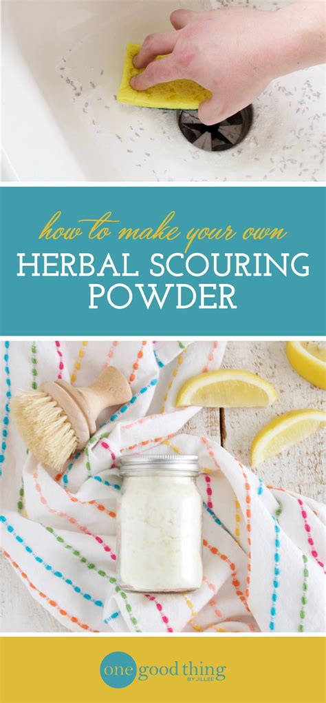 How To Make A 4 Ingredient Herbal Scouring Powder Baking Soda Shampoo