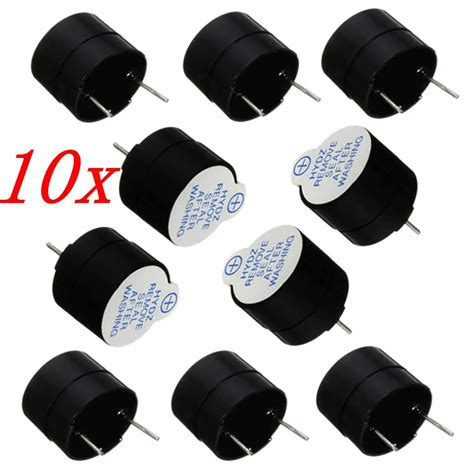 Pcs V Electric Magnetic Active Buzzer Continuous Beep Continuously