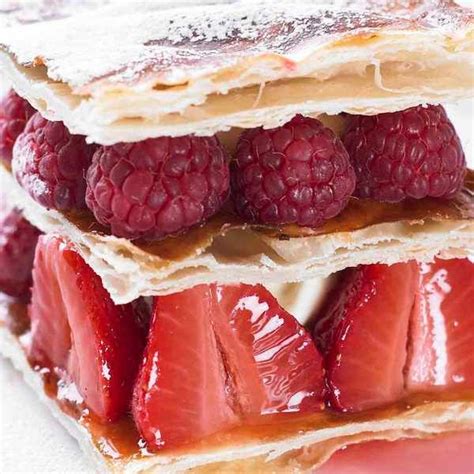 Millefeuille of summer fruit with calvados cream | Recipe ...