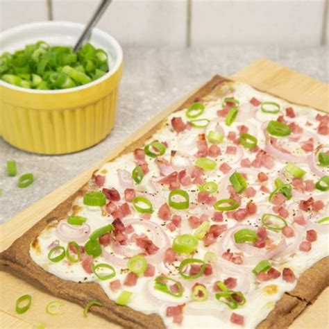 Low Carb Flammkuchen Mit Schinken Und Zwiebeln Leichter Abnehmen Mit