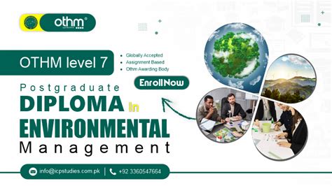 Othm Level 7 International Postgraduate Diploma In Environmental Management