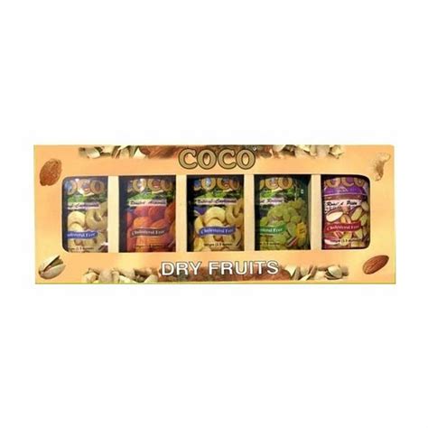 Cardboard Coco Compartment Dry Fruit Gift Pack Box Capacity