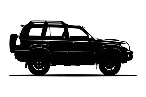 Suv Car Silhouette Vector Art At Vecteezy