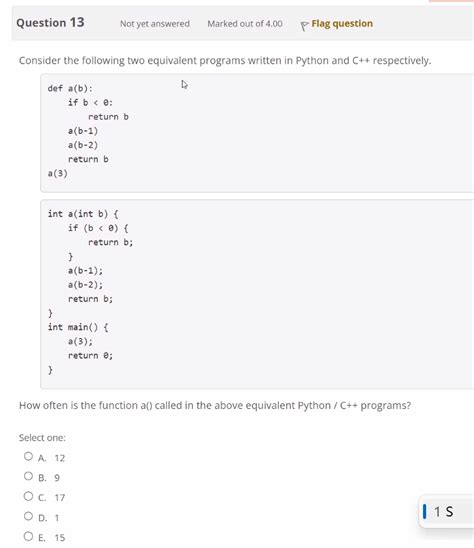 Solved Consider The Following Two Equivalent Programs W