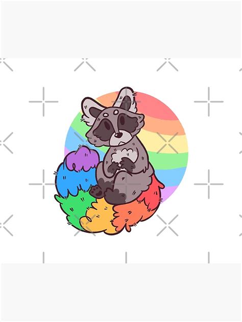 Pride Raccoon Rainbow Poster For Sale By Epoxxalypz Redbubble