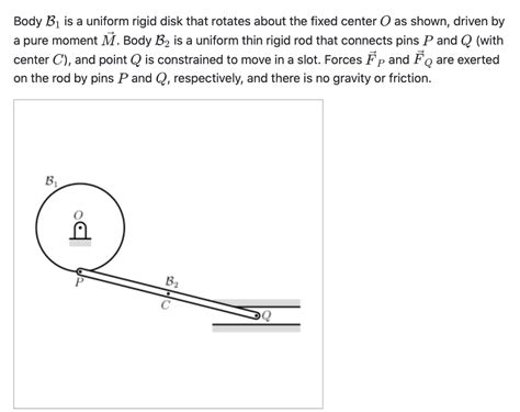 Solved Body B Is A Uniform Rigid Disk That Rotates About Chegg