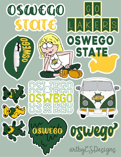 Oswego Sticker Pack Etsy