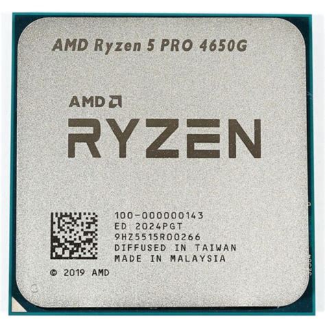 Amd Ryzen 5 Pro 4650g 6 Core 37ghz Interface Am4 Cpu Processor R5 Pro 4650g Ebay