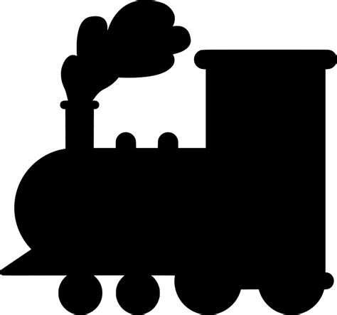Steam Locomotive Free Vector Silhouettes On