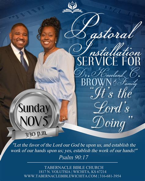 TBC’s Pastoral Installation Service – Tabernacle Bible Church