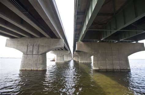 Manahawkin Bay Bridge Construction On Route 72 Causeway To Lbi