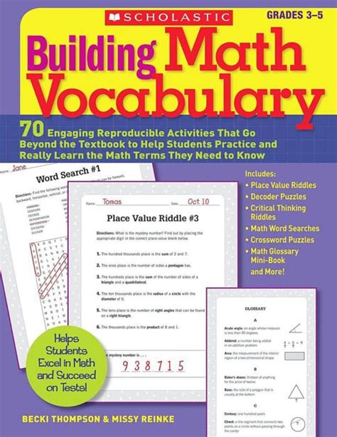 Building Math Vocabulary By Missy Reinkebecki Thompson Scholastic