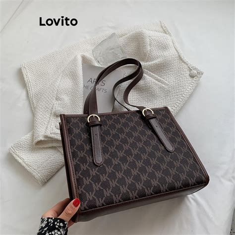 Lovito Bolsa De Ombro Elegante E Lisa Em Bloco Colorido Para Mulheres