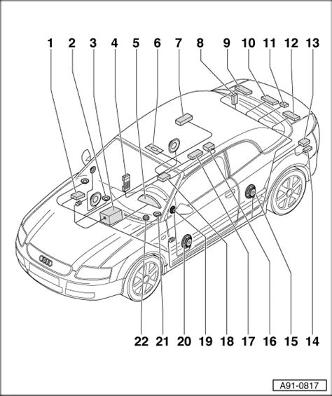 Audi Workshop Manuals A4 Cabriolet Mk2 Vehicle Electrics