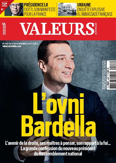 Valeurs actuelles N4487 du 24 novembre 2022 à télécharger sur iPad