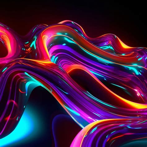 Premium AI Image | neon and colorful abstract background