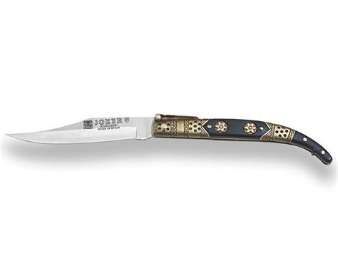 Classical Spanish Pocket Knife Zamak Handle Decorated Blade Length Cm