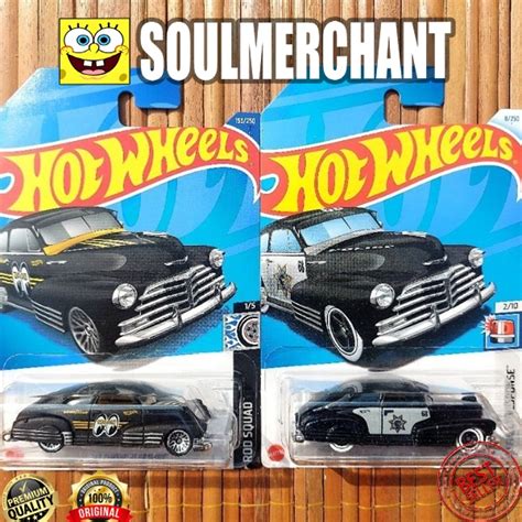 HITAM Hot WHEELS 47 CHEVY FLEALINE BLACK SHERIFF TREASURE HUNT Shopee Malaysia