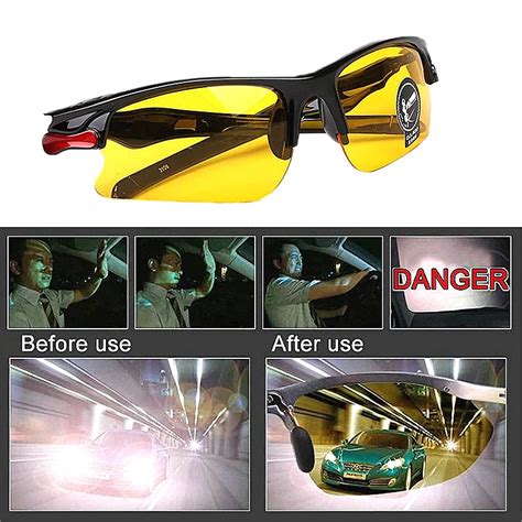 Car Anti Glare Night Vision Drivers Goggles Interior Accessory Protective Gears Sunglasses Night