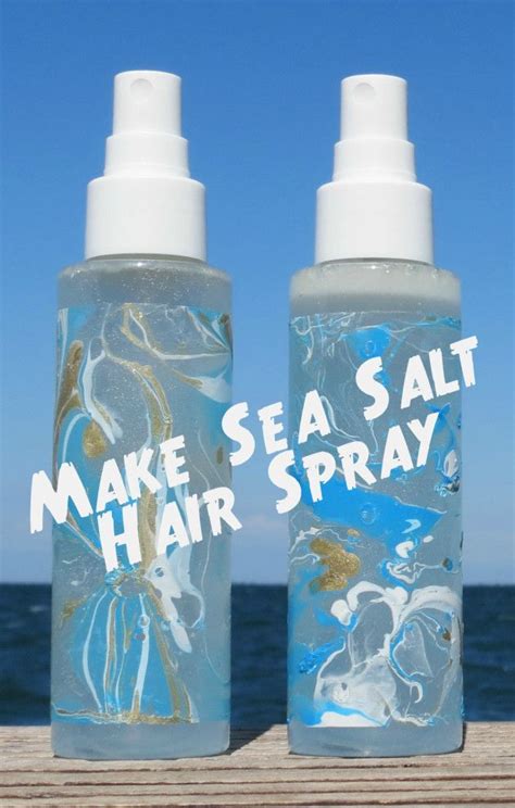 How To Make An Easy Sea Salt Hair Spray For Beachy Summer Hair Look