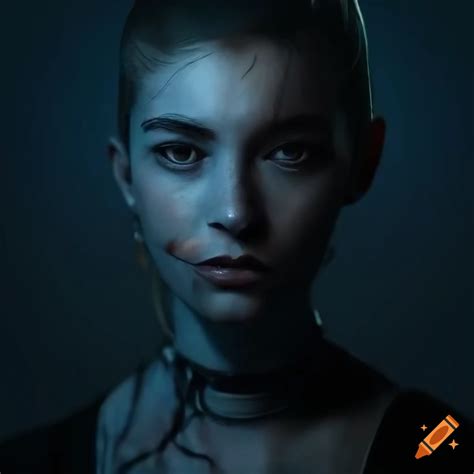 Hyper Realistic Cyberpunk Character Portrait With Detailed Lighting On