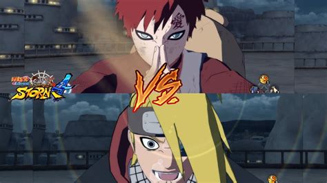 Gaara Vs Deidara Full Fight Naruto Storm Free Battle Youtube