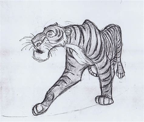 Deja View Kens And Milts Shere Khan Animation Sketches Disney