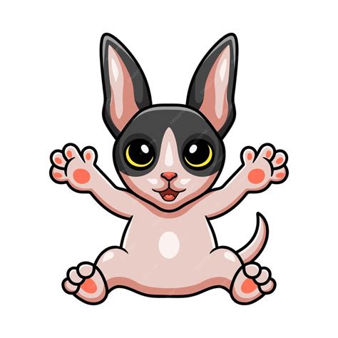 Premium Vector Cute Cat Cornish Rex Cartoon