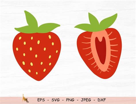 Erdbeere Svg Erdbeere Clipart Berry Svg Dateien F R Cricut Etsy