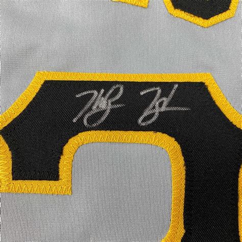 Framed Autographed Signed Ke Bryan Hayes 33x42 Pittsburgh Grey Jersey